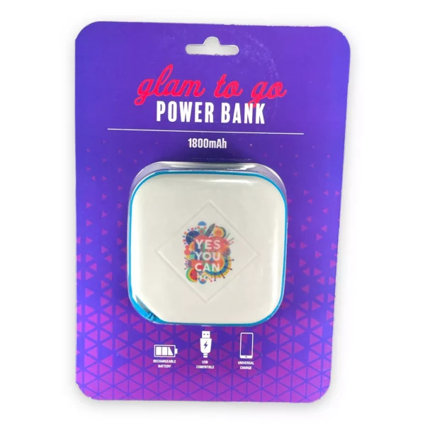 Glam To Go 1800 mAh Universal Rechargeable Power Bank