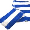 Mainstays Cabana Blue Stripe Beach Towel, 58" x 28", Blue